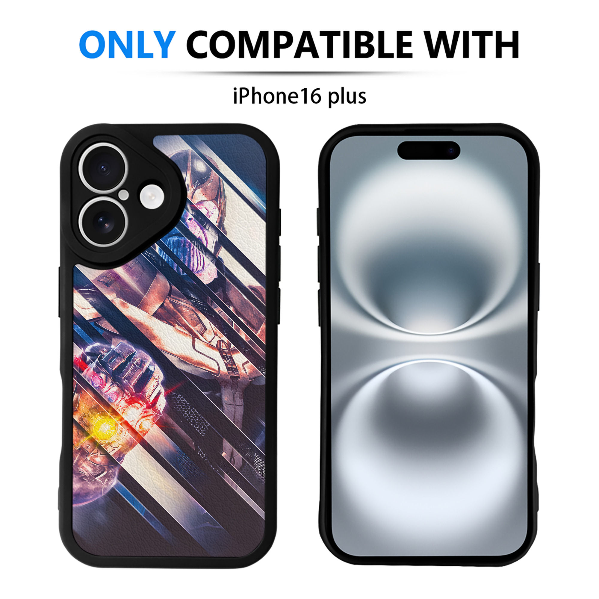 （画像用） アベンジャーズ The Avengers 【iPhone 16シリーズ対応】シリコンスマホケース（レザー調） 材質：シリコン